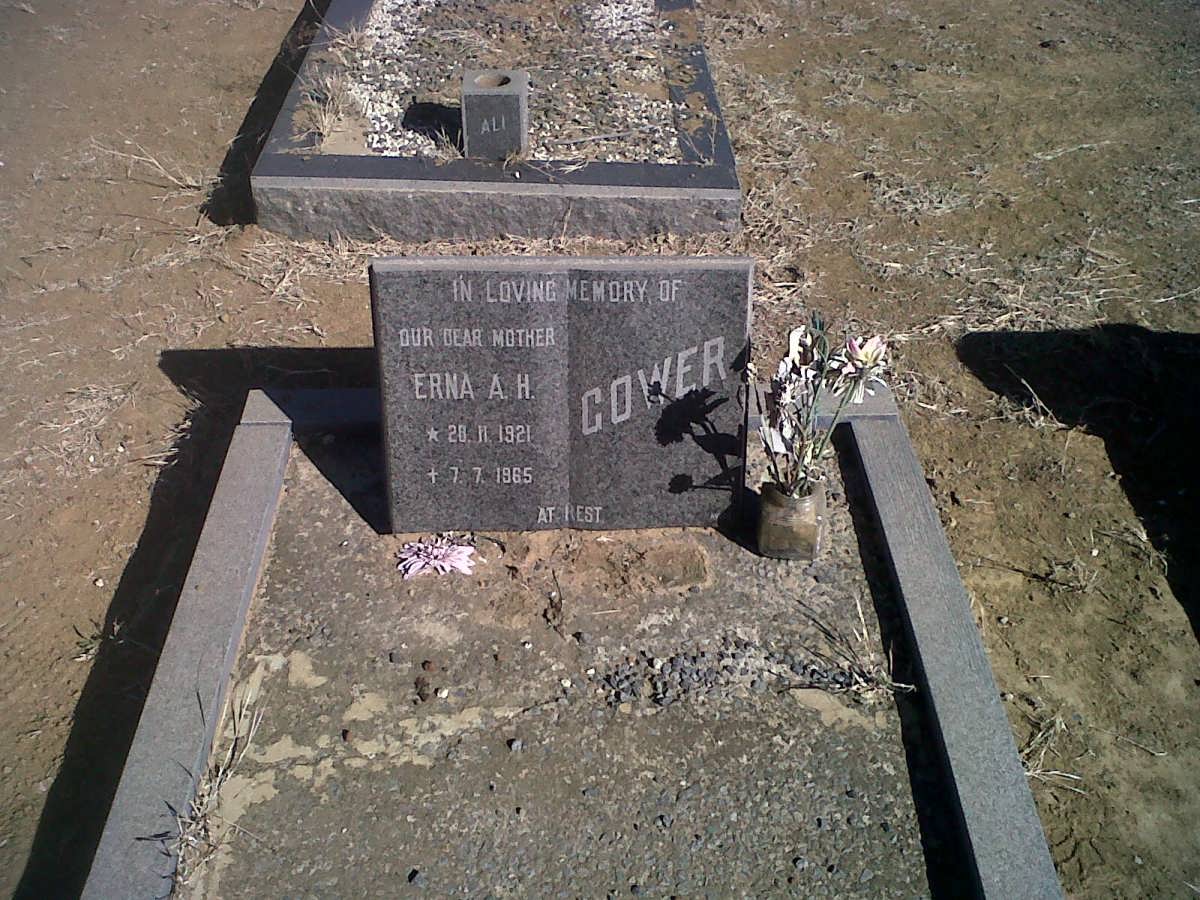 COWER Erna A.H. 1921-1965