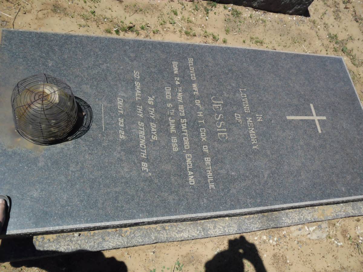 COX Jessie 1873-1959