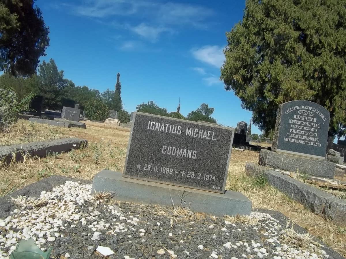 COOMANS Ignatius Michael 1888-1974