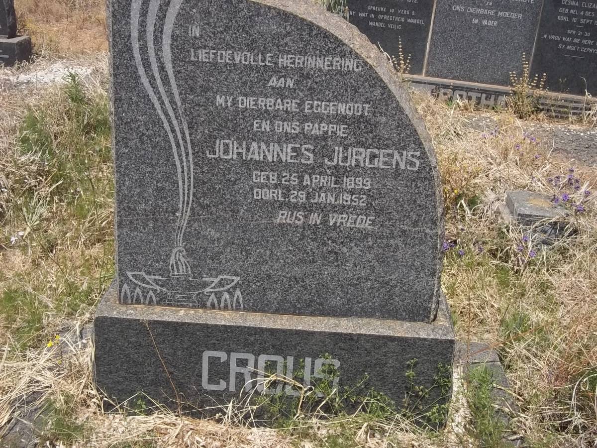CROUS Johannes Jurgens 1899-1952