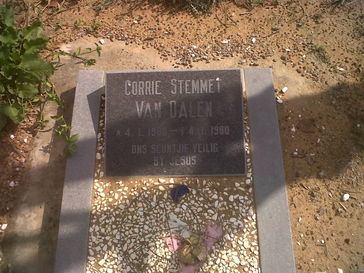 DALEN Corrie Stemmet, van 1980-1980