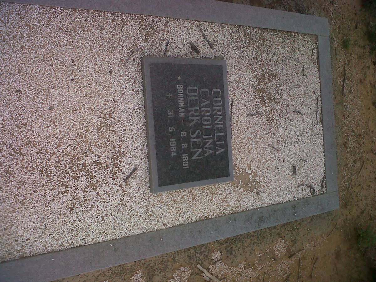 DERKSEN Cornelia Carolina nee BORNMAN 1891-1984