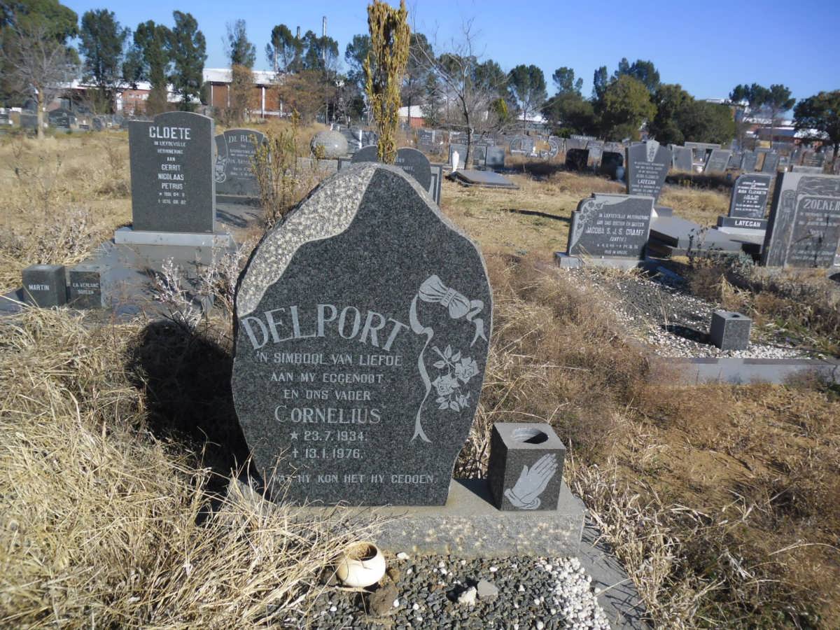 DELPORT Cornelius 1934-1976