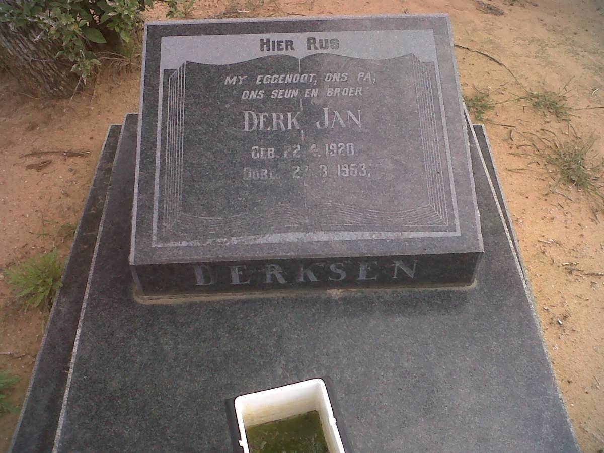 DERKSEN Derk Jan 1920-1963