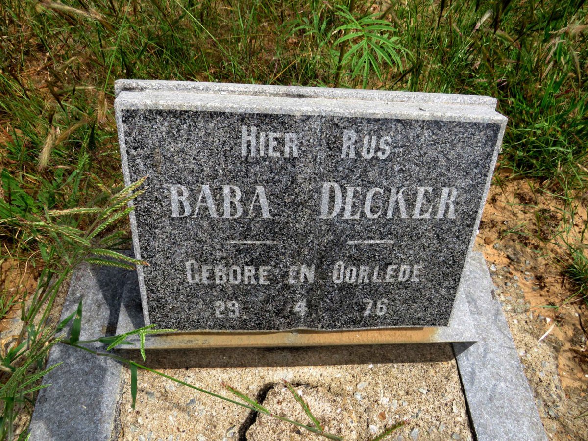 DECKER 1976-1976