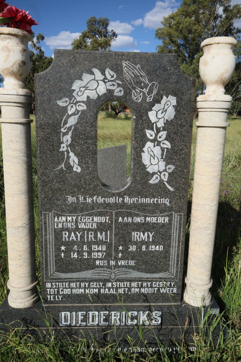 DIEDERICKS R.M. 1940-1997 &amp; Irmy 1940-