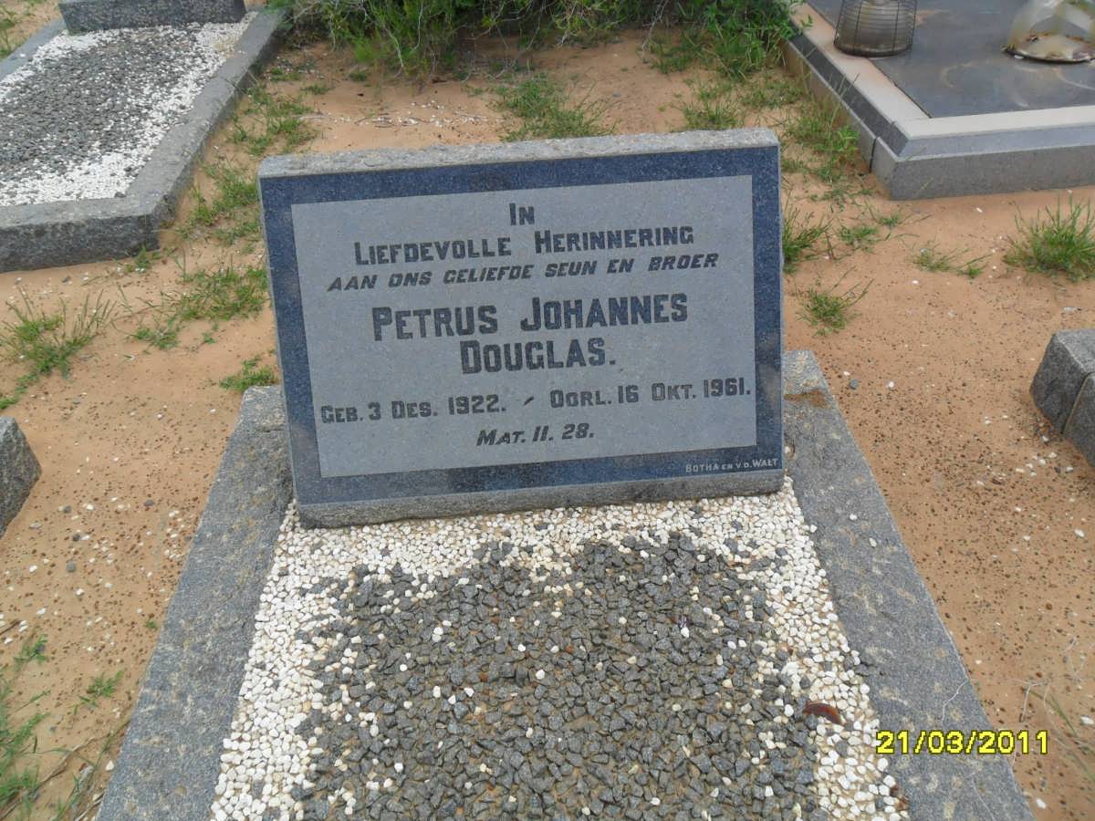 DOUGLAS Petrus Johannes 1922-1961