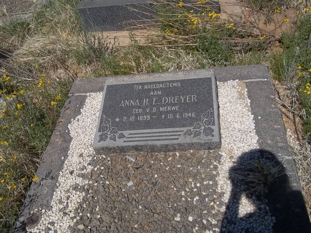 DREYER Anna H.E. nee V.D. MERWE 1899-1946