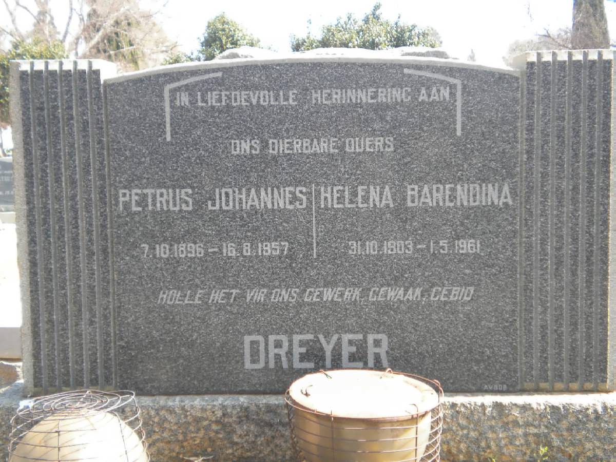 DREYER Petrus Johannes 1896-1957 &amp; Helena Barendina 1903-1961