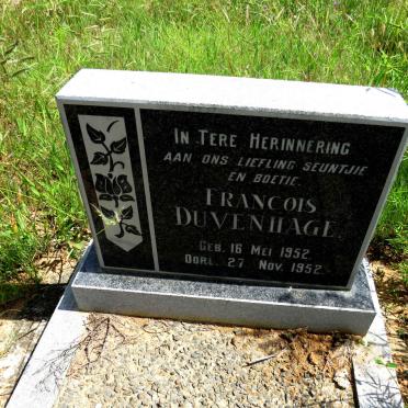 DUVENHAGE Francois 1952-1952
