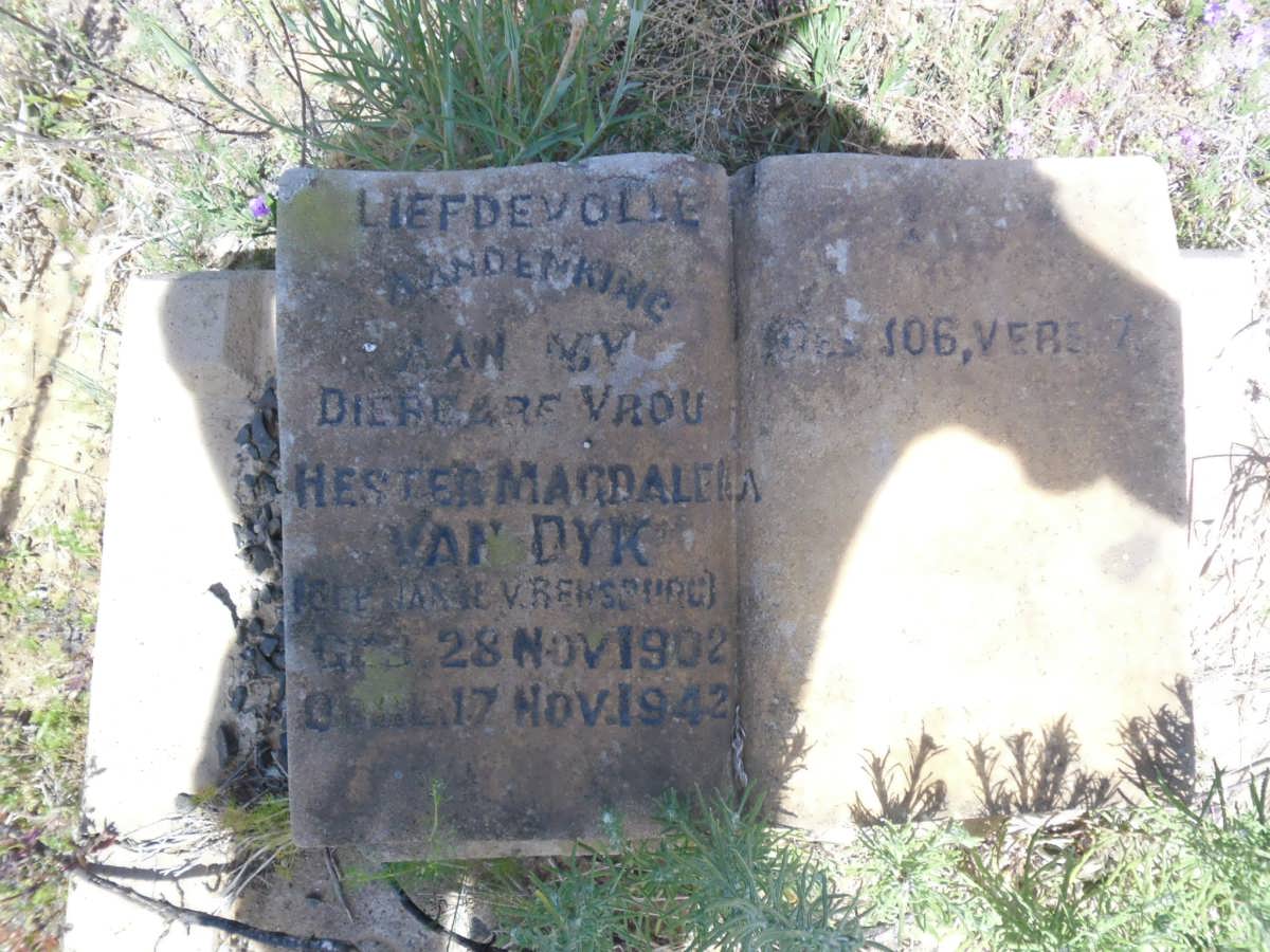 DYK Hester Magdalena, van nee JANSE VAN RENSBURG 1902-1942