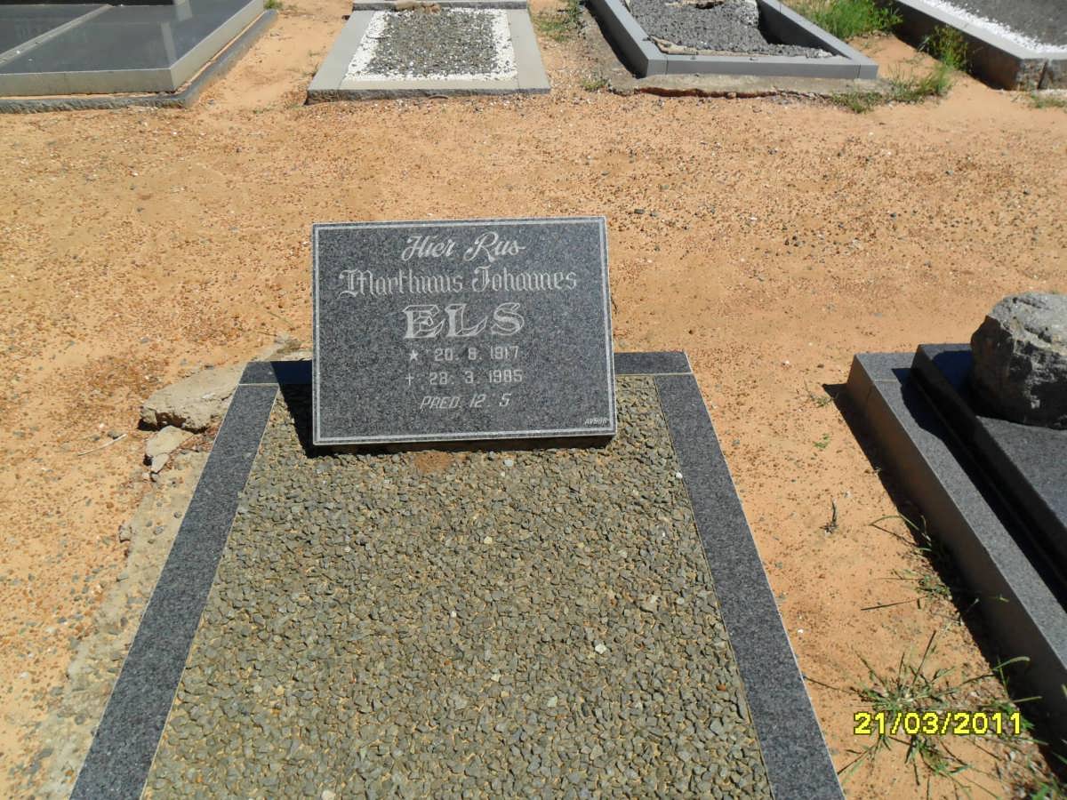 ELS Marthinus Johannes 1917-1985