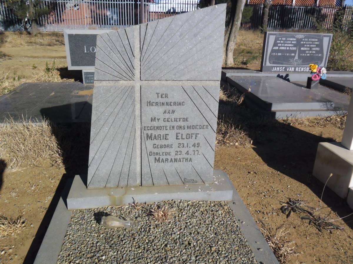 ELOFF Marie 1949-1977