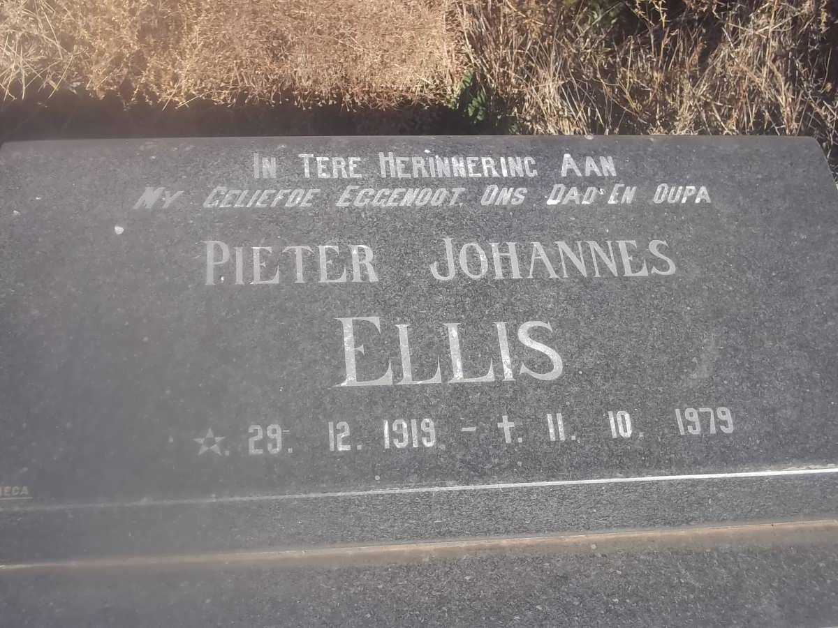 ELLIS Pieter Johannes 1919-1979