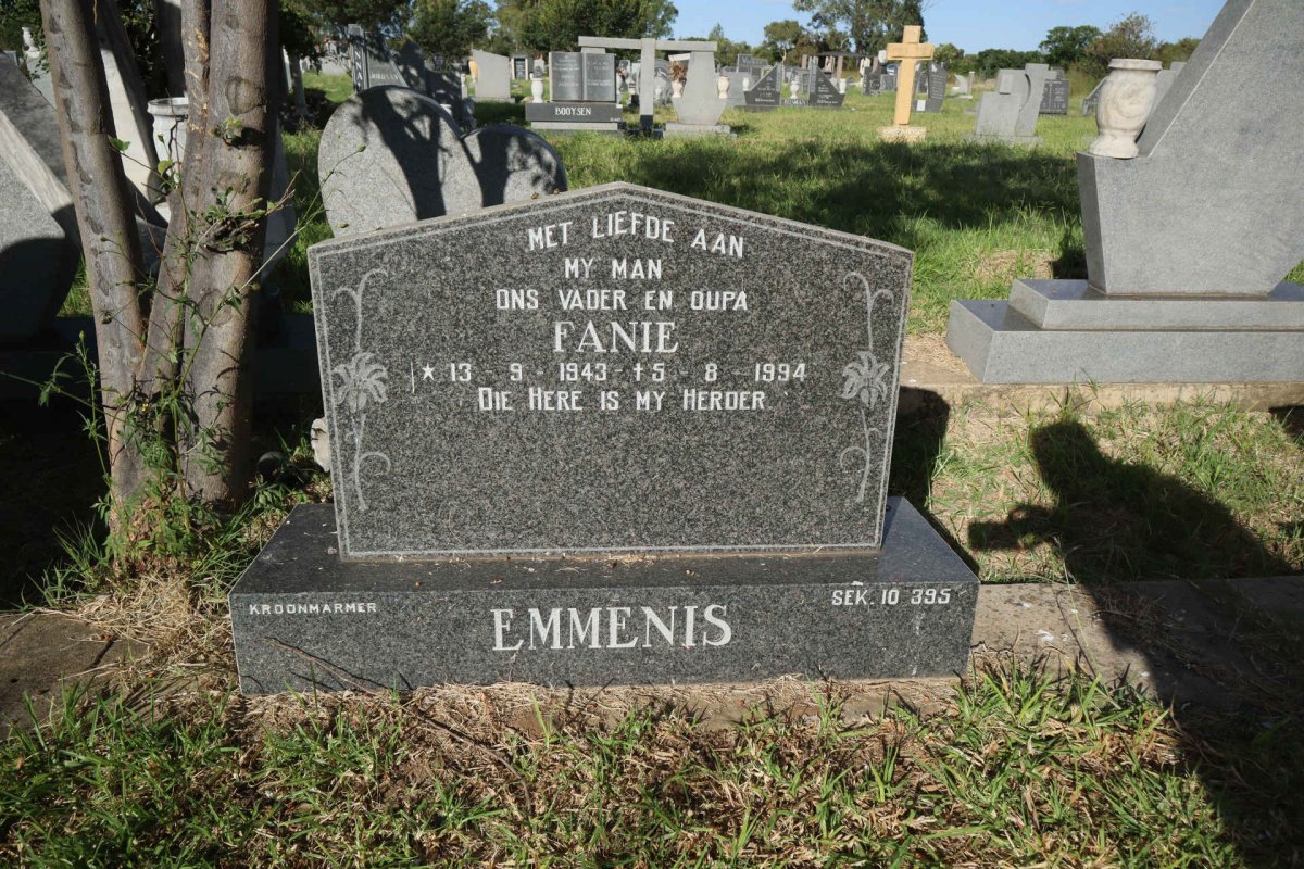 EMMENIS Fanie 1943-1994