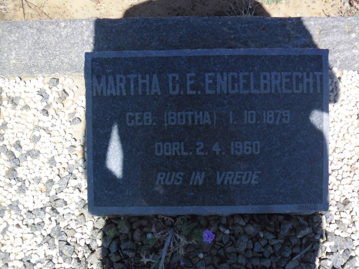 ENGELBRECHT Martha G.E. nee BOTHA 1879-1960