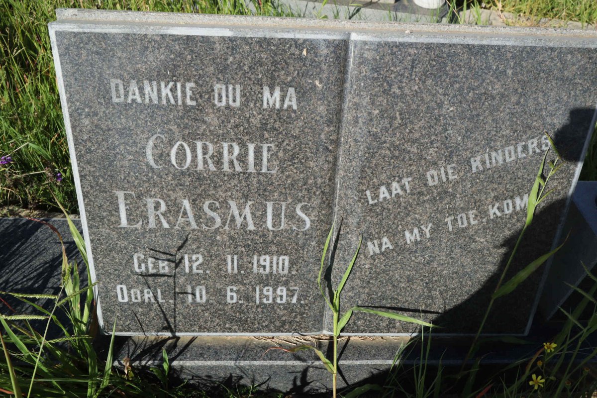 ERASMUS Corrie 1910-1997