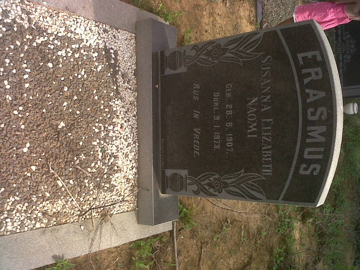 ERASMUS Susanna Elizabeth Naomi 1907-1973