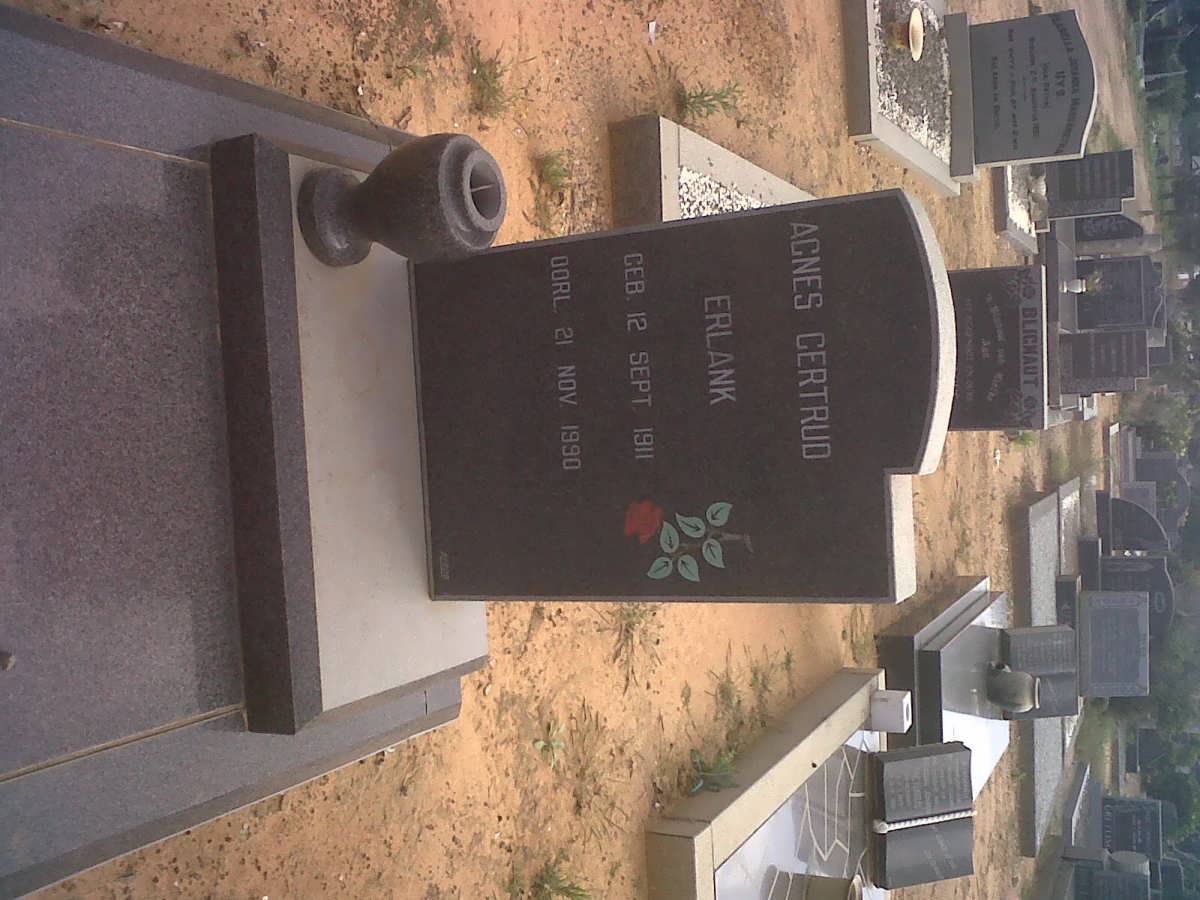 ERLANK Agnes Gertrud 1911-1990