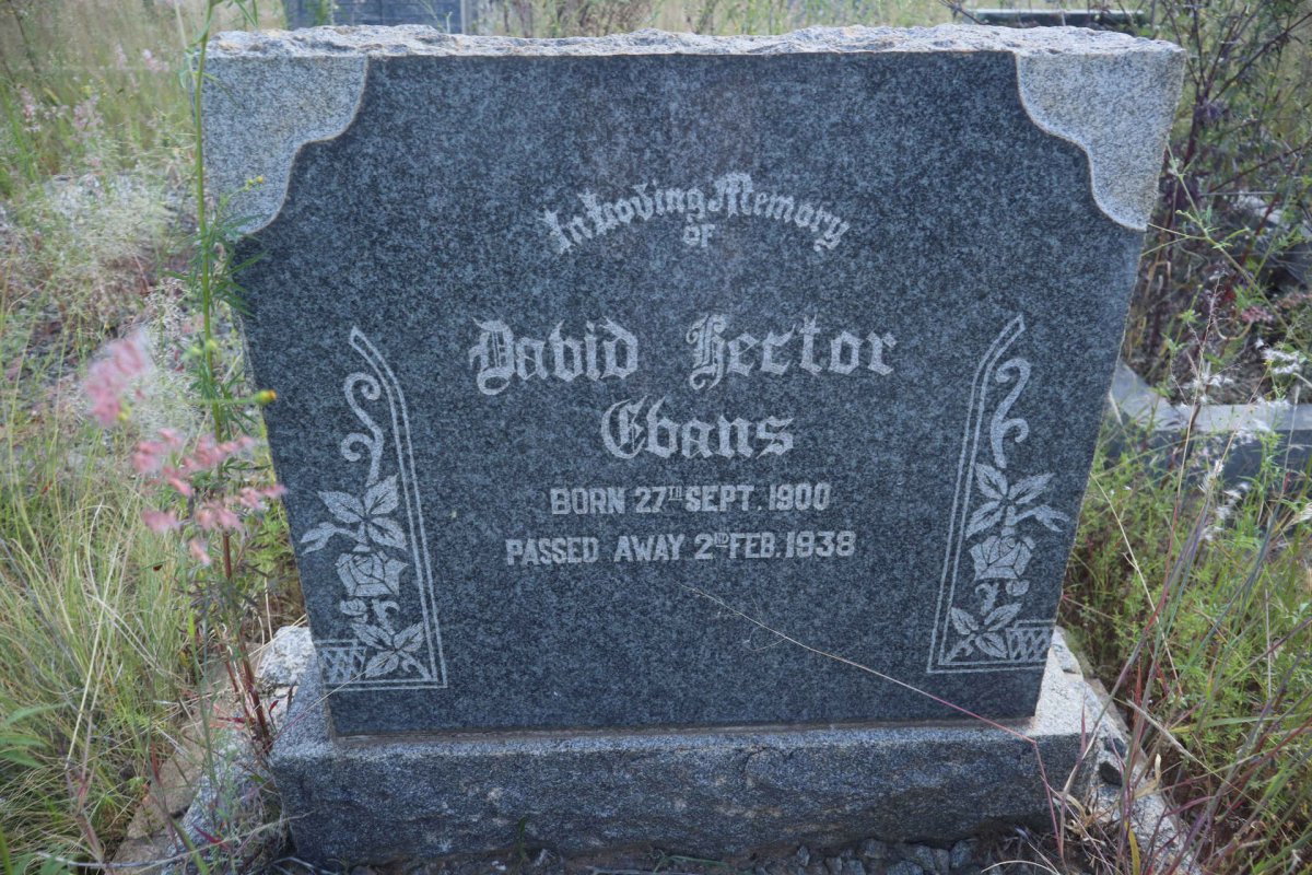 EVANS David Hector 1900-1938