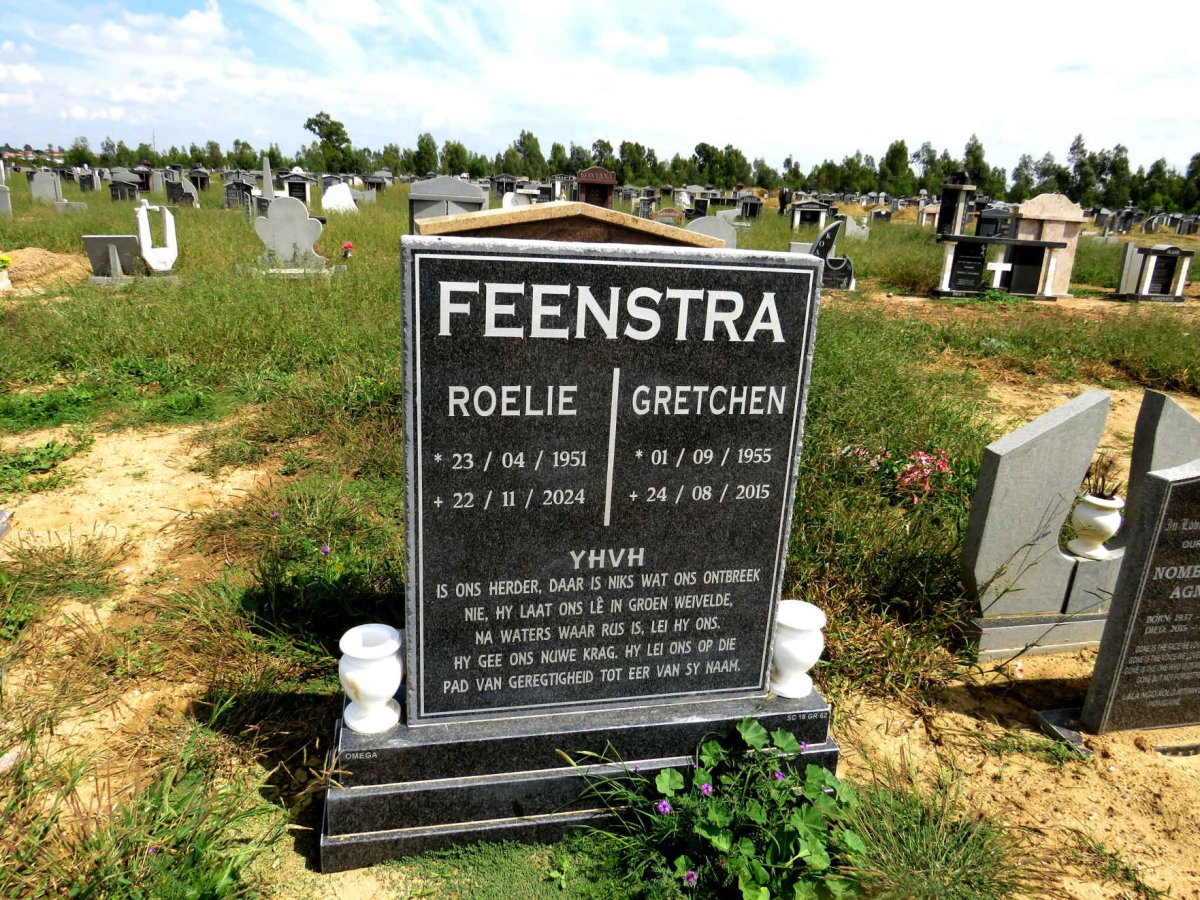 FEENSTRA Roelie 1951-2024 & Gretchen 1955-2015