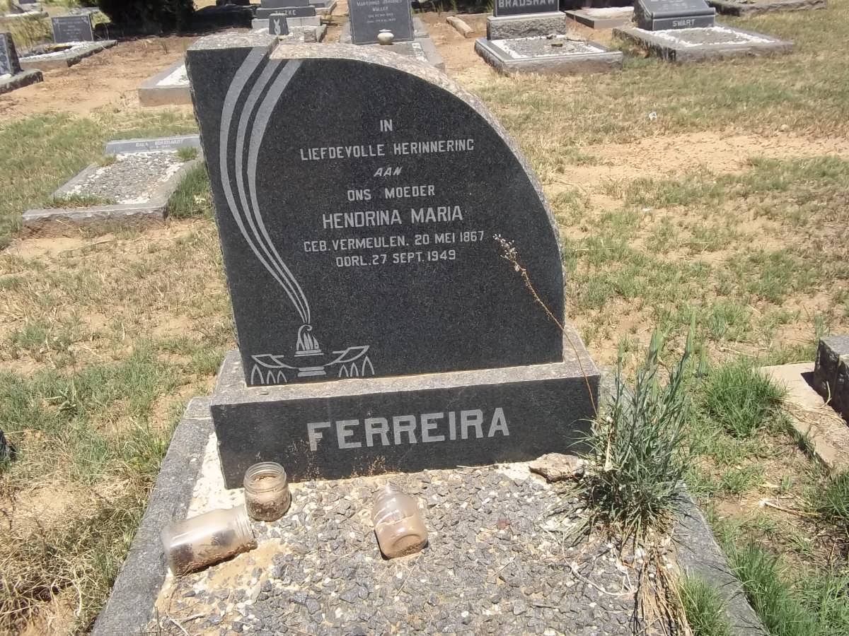 FERREIRA Hendrina Maria nee VERMEULEN 1867-1949