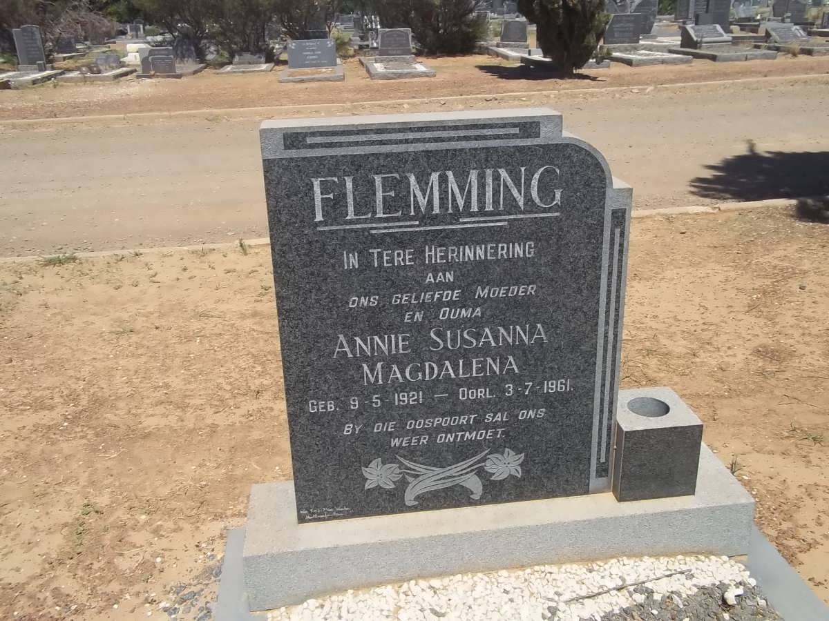 FLEMMING Annie Susanna Magdalena 1921-1961