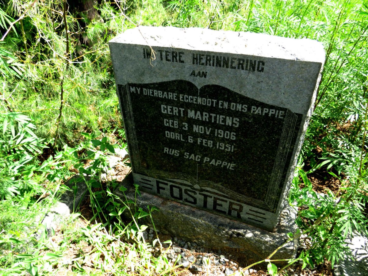 FOSTER Gert Martiens 1906-1951