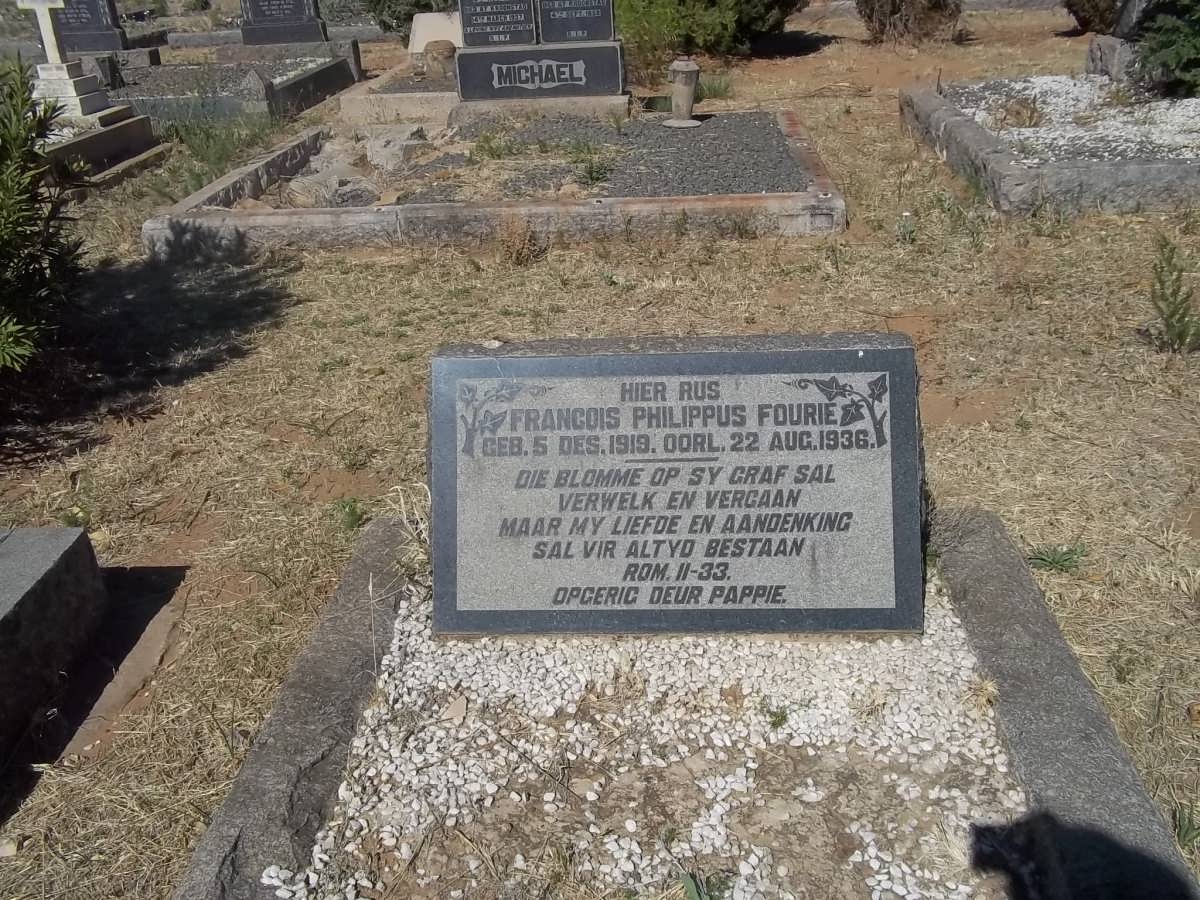 FOURIE Francois Philippus 1919-1936