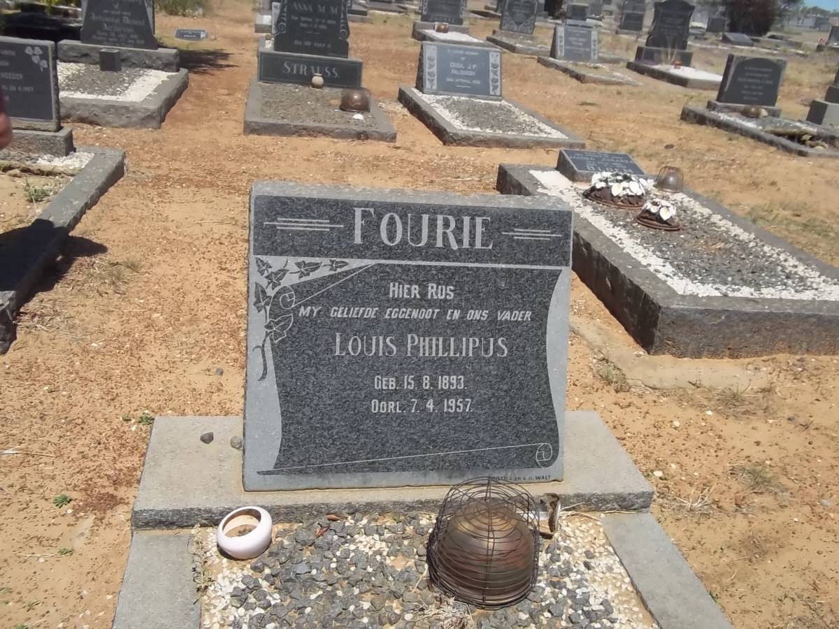 FOURIE Louis Phillipus 1893-1957