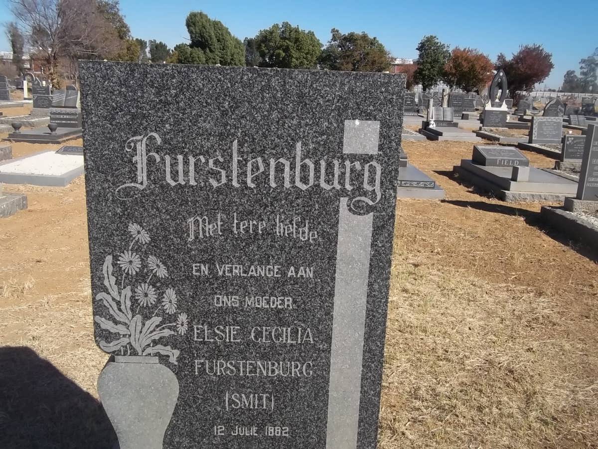 FURSTENBURG Elsie Cecilia nee SMIT 1882-?
