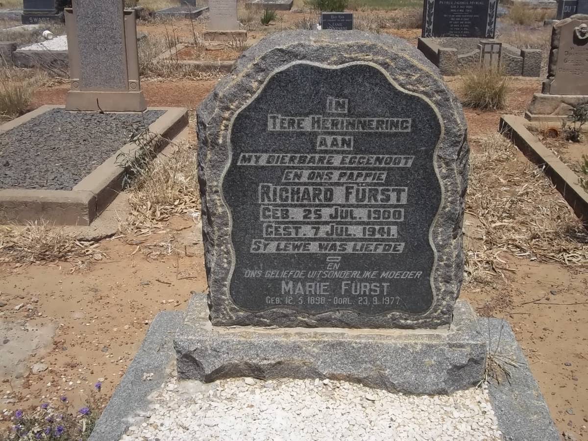 FÜRST Richard 1900-1941 &amp; Marie 1898-1977