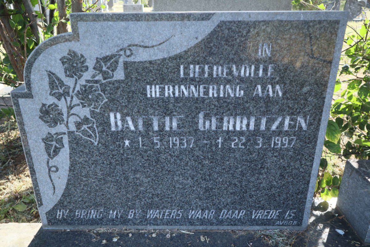 GERRITZEN Battie 1937-1997