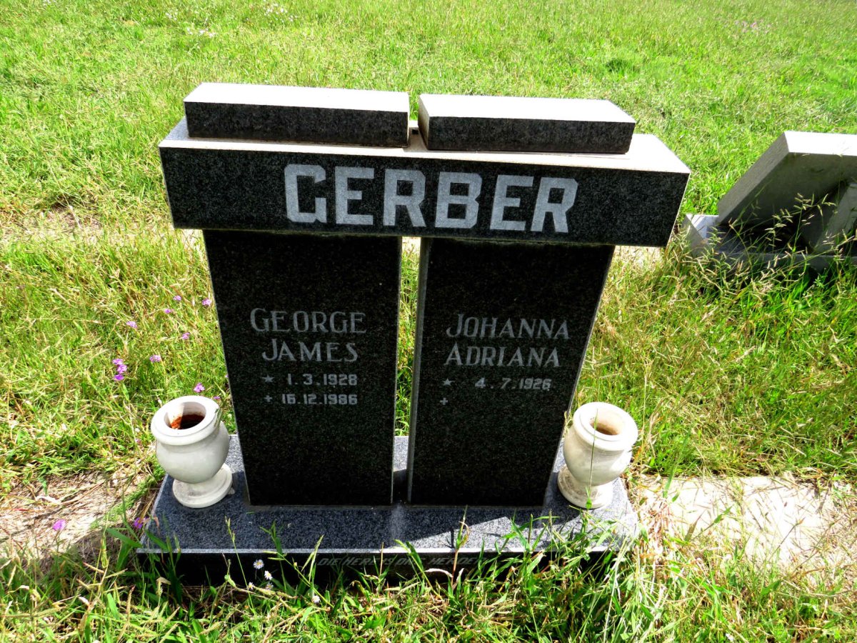 GERBER George James 1928-1986 & Johanna Adriana 1926-