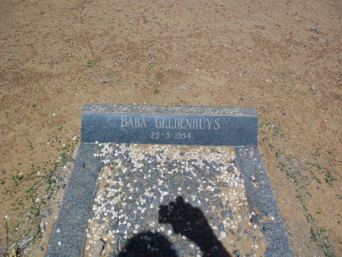 GELDENHUYS ? 1954-1954