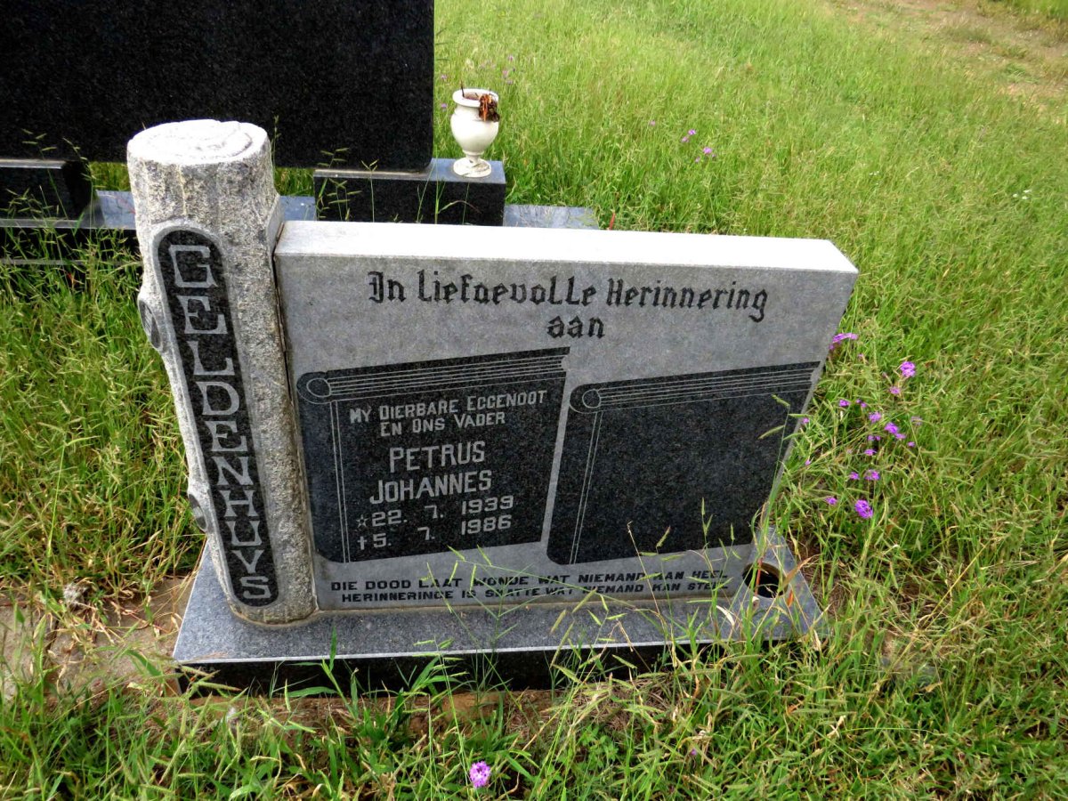 GELDENHUYS Petrus Johannes 1939-1986