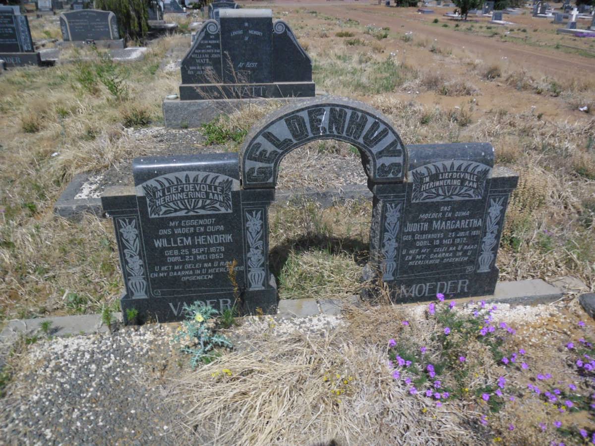 GELDENHUYS Willem Hendrik 1879-1953 &amp; Judith Margaretha GILDENHUYS 1881-1972