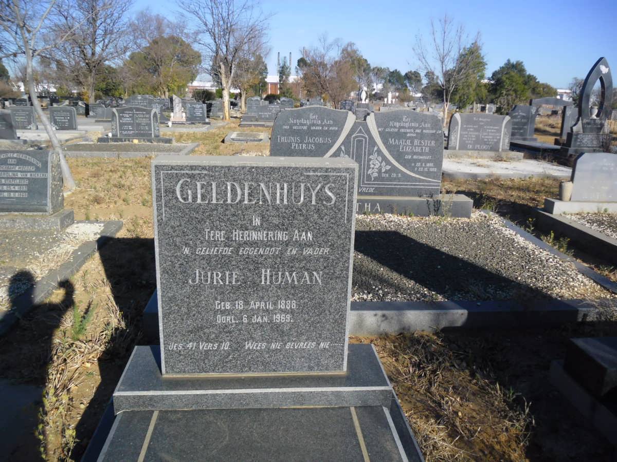 GELDENHUYS Jurie Human 1888-1969