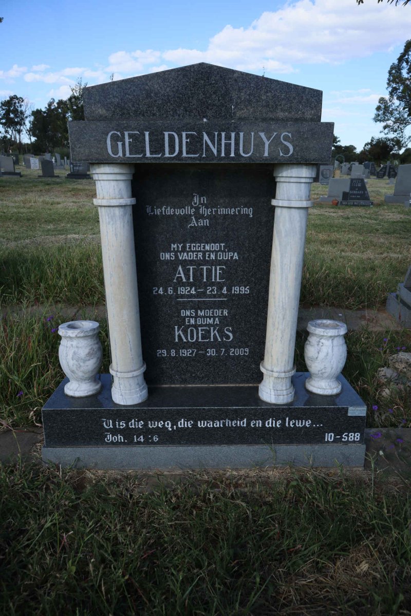 GELDENHUYS Attie 1924-1995 &amp; Koeks 1927-2009
