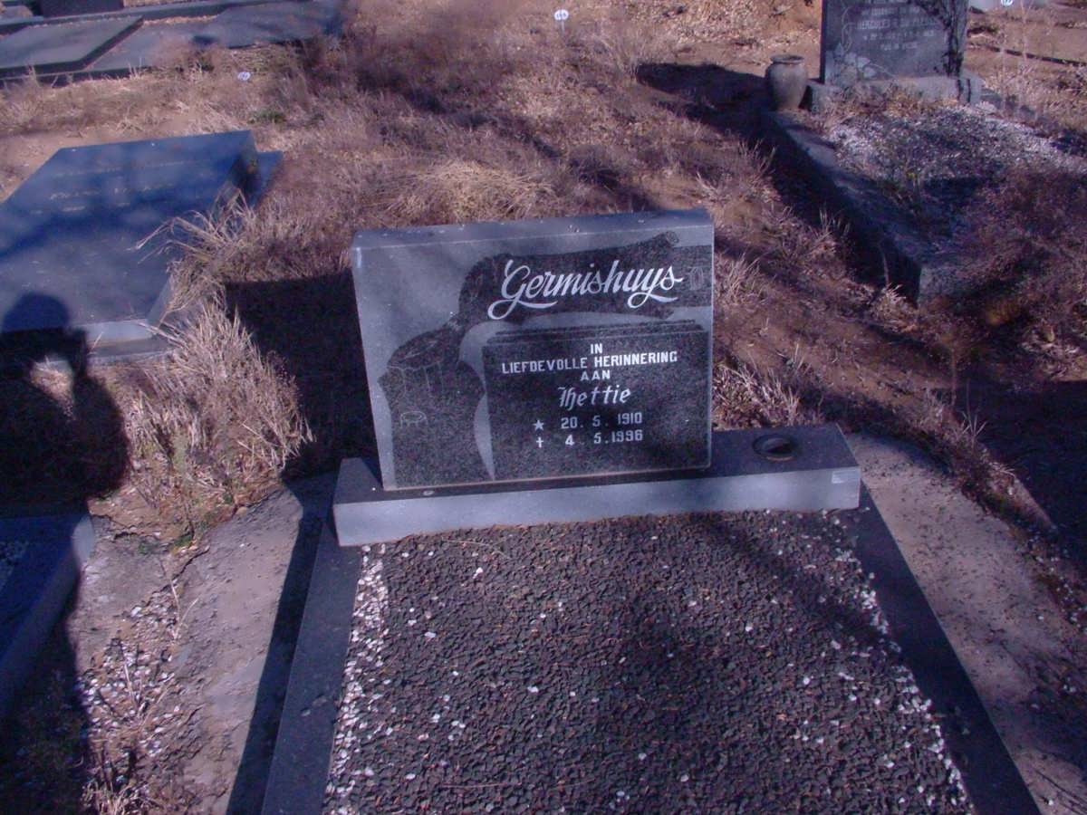 GERMISHUYS Hettie 1910-1996
