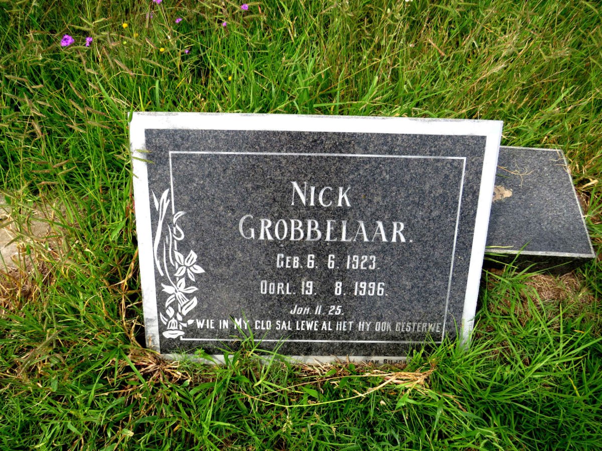 GROBBELAAR Nic 1923-1996