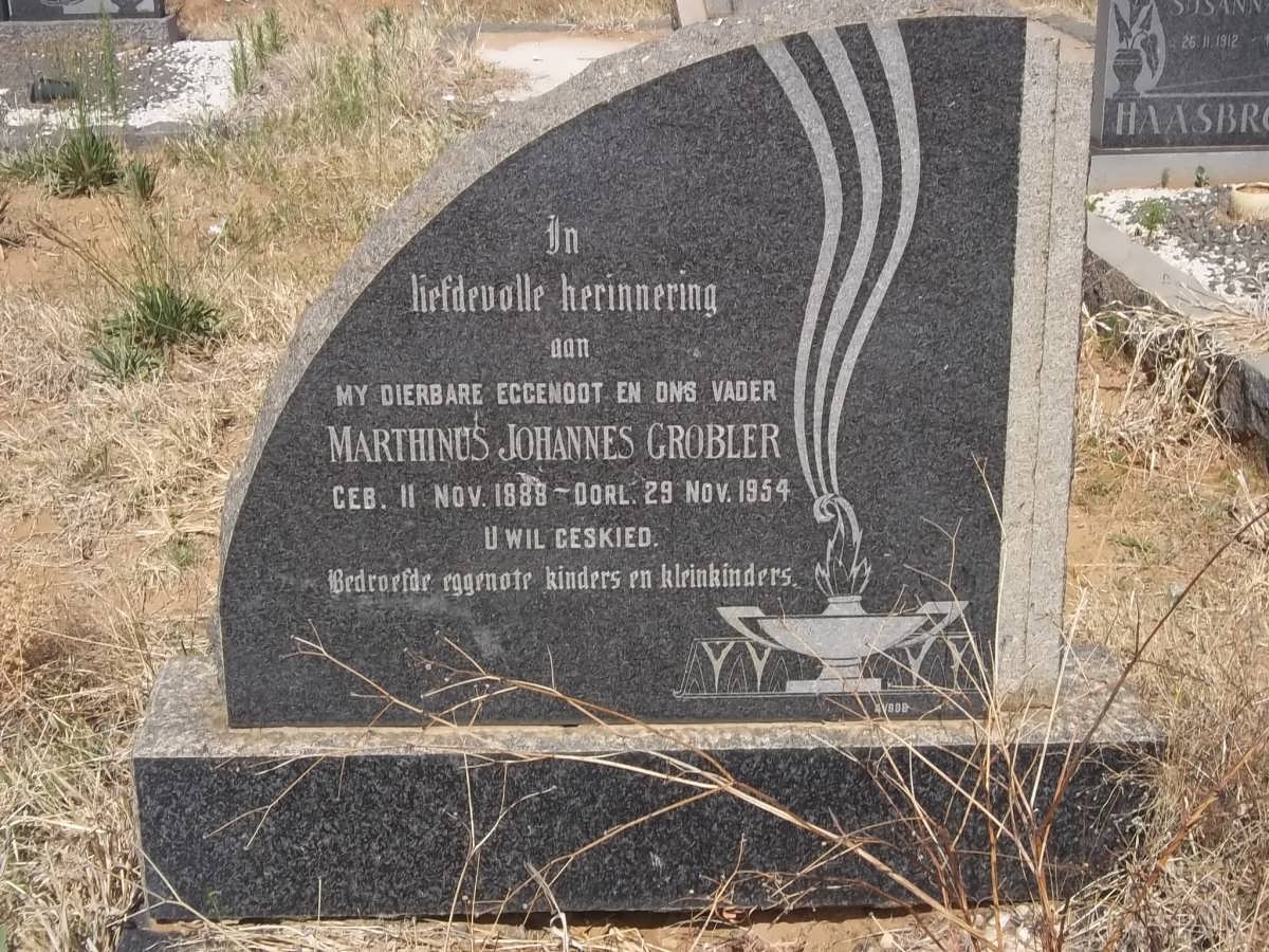 GROBLER Marthinus Johannes 1888-1954