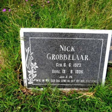 GROBBELAAR Nic 1923-1996