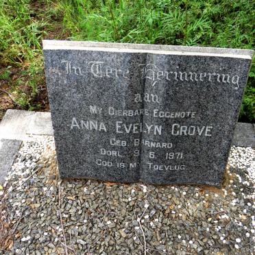 GROVE Anna Evelyn nee BARNARD -1971