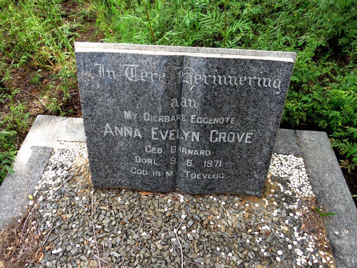 GROVE Anna Evelyn nee BARNARD -1971