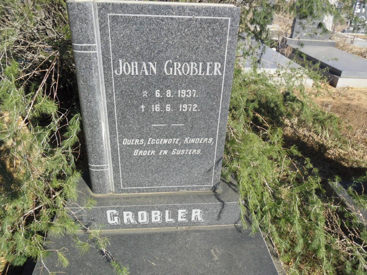 GROBLER Johan 1937-1972