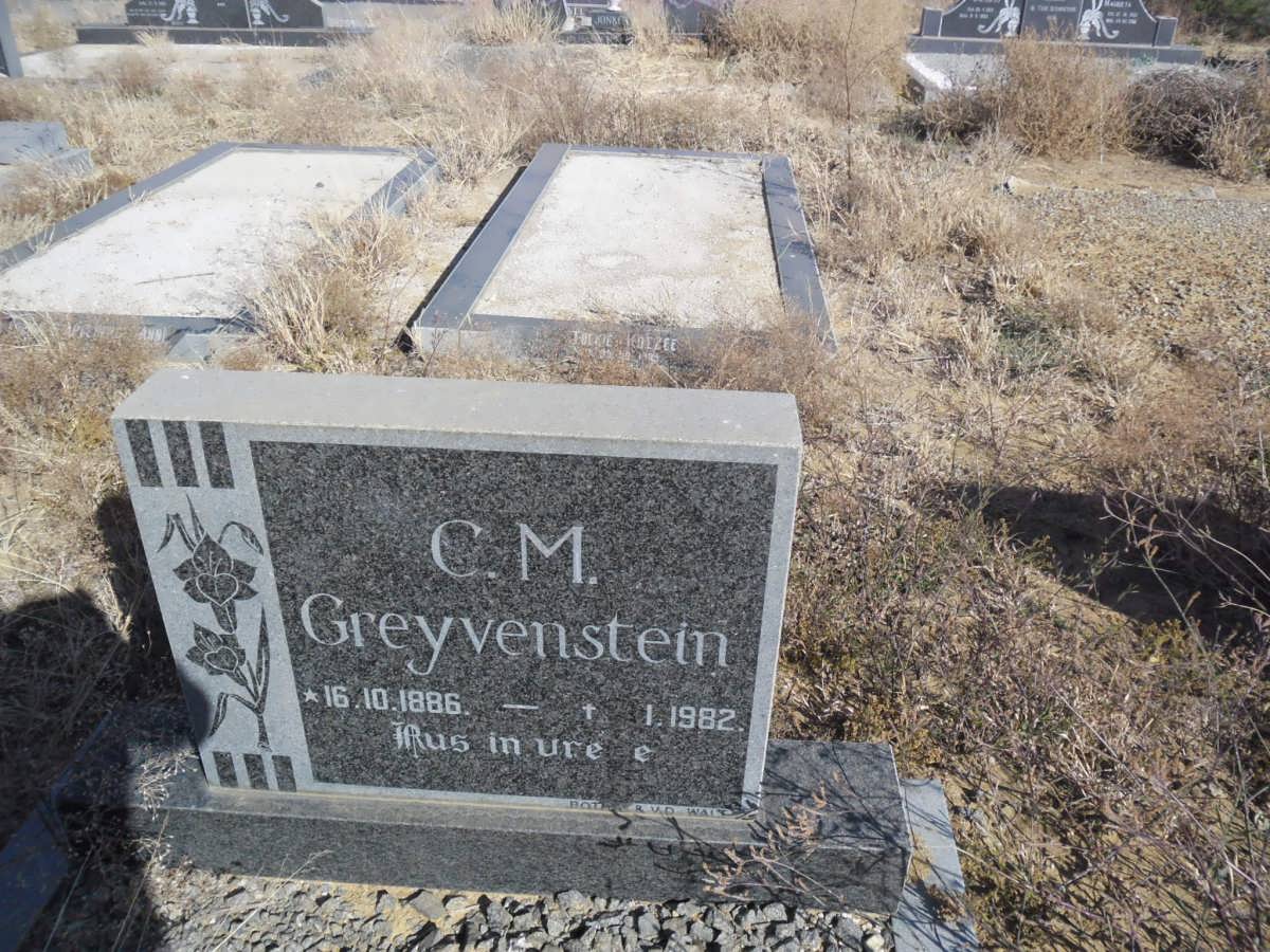 GREYVENSTEIN C.M. 1886-1982