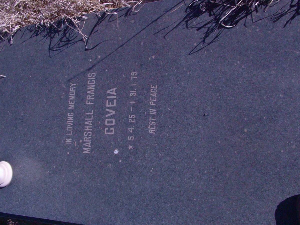 GOVEIA Marshall Francis 1925-1979