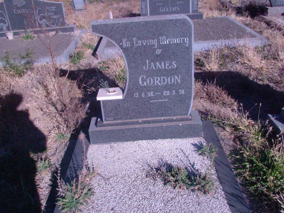 GORDON James 1956-1978