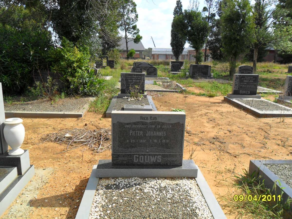 GOUWS Pieter Johannes 1932-1978